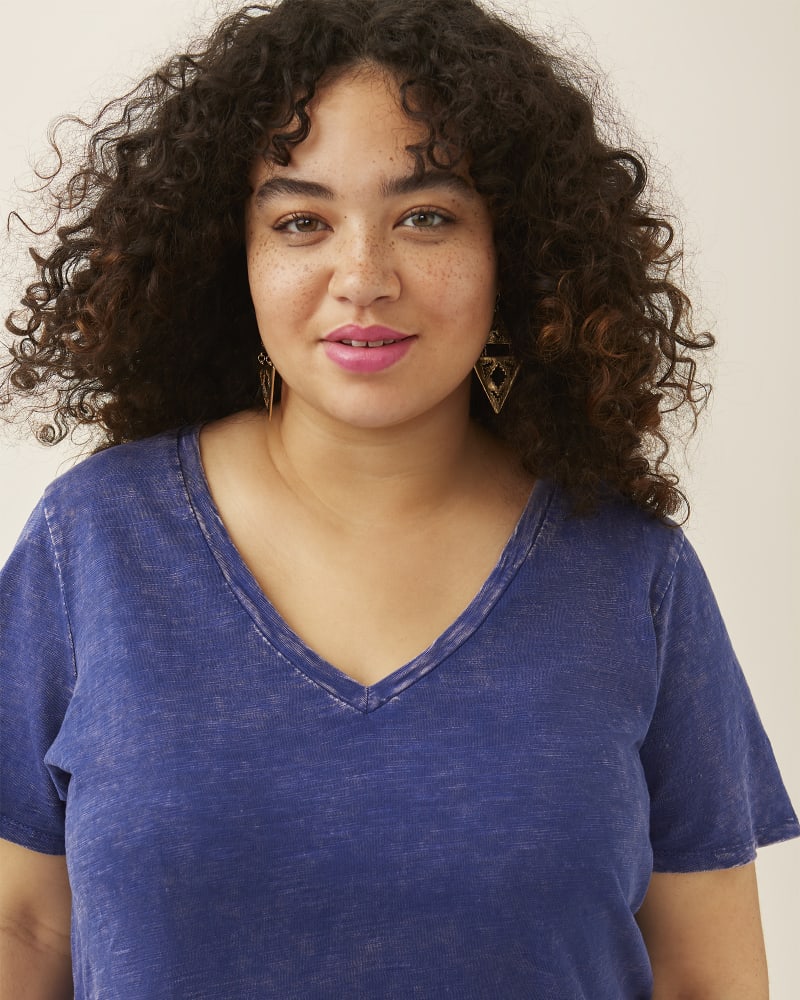 Front of plus size Michelle Soft Cotton Tee by Meri Skye | Dia&Co | dia_product_style_image_id:186228